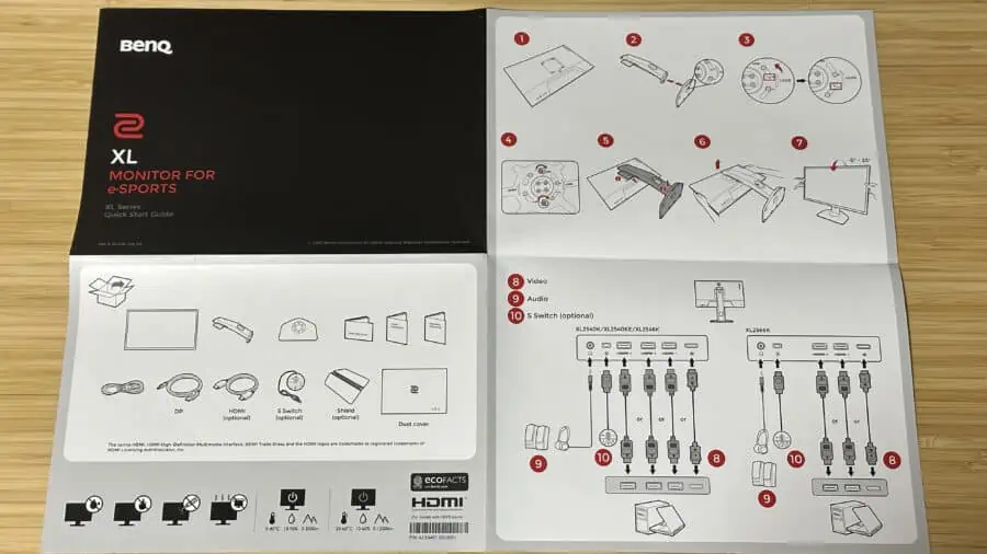 BenQ ZOWIE XL2566Kの取り扱い説明書