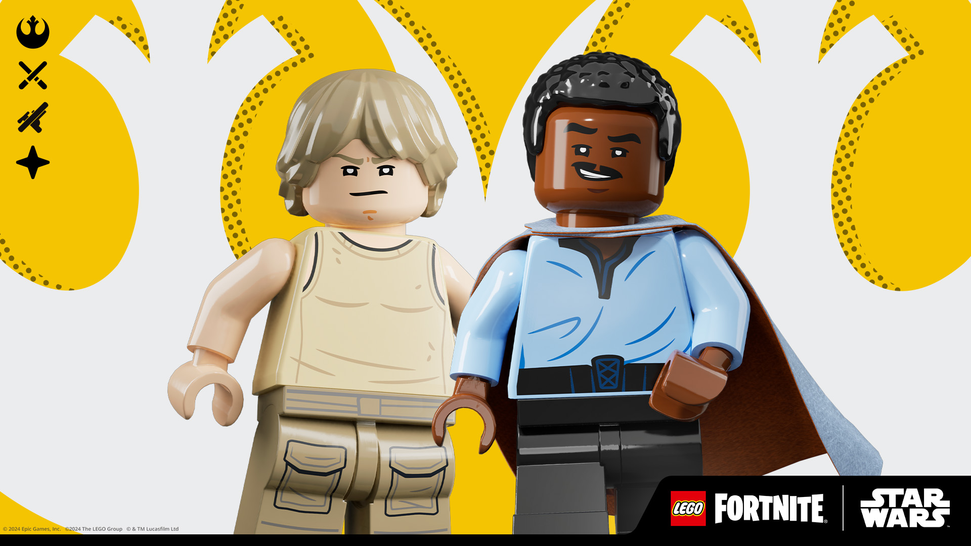 Fortnite Dagobah Luke Lando Calrissian LEGO Styles